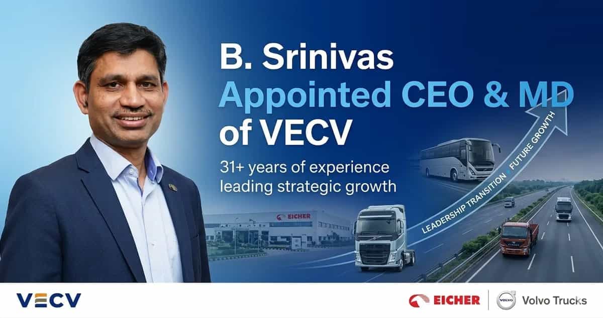 From Engineer to CEO: B Srinivas's Three-Decade Journey at VECV