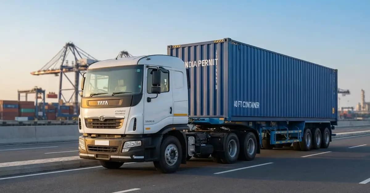 40 Feet Container Truck Dimensions in India: Payload, Models in 2026