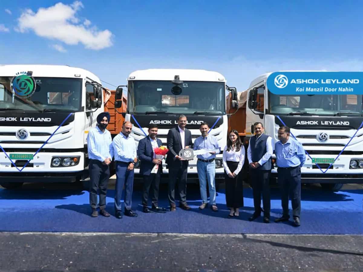 Ashok Leyland Delivers AVTR 55T Electric Trucks to ASAT Ashok Leyland Delivers AVTR 55T Electric Trucks to ASAT-image