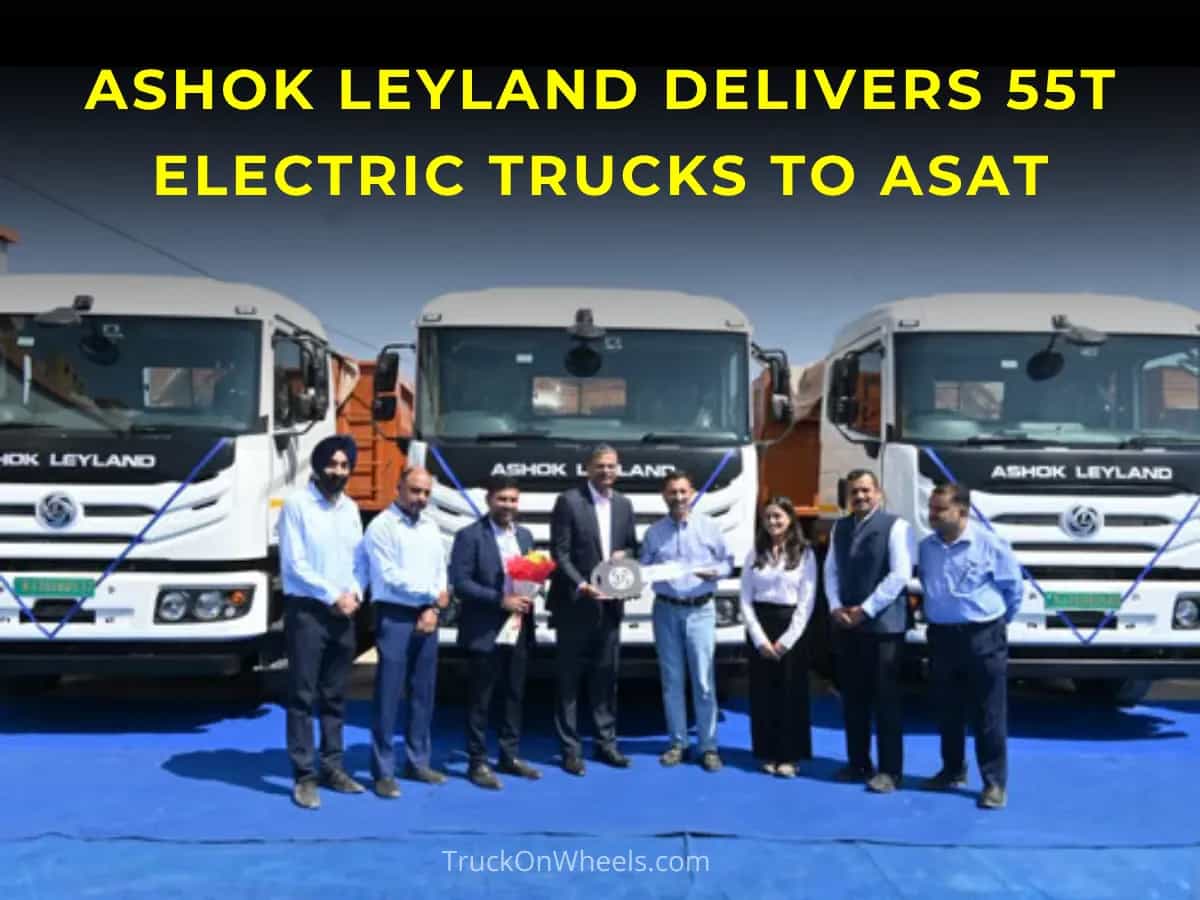 Ashok Leyland Delivers 55T Electric Trucks to ASAT Ashok Leyland Delivers 55T Electric Trucks to ASAT-image