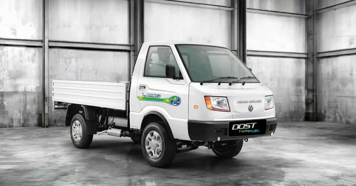 Ashok Leyland Dost Twin Fuel Mini Truck Launched at Rs 8.20 Lakh With CNG-Petrol Switching Ashok Leyland Dost Twin Fuel Mini Truck Launched at Rs 8.20 Lakh With CNG-Petrol Switching-image