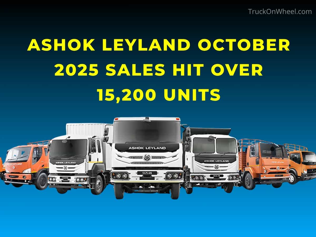 Ashok Leyland October 2025 Sales Hit Over 15,200 Units Ashok Leyland October 2025 Sales Hit Over 15,200 Units-image
