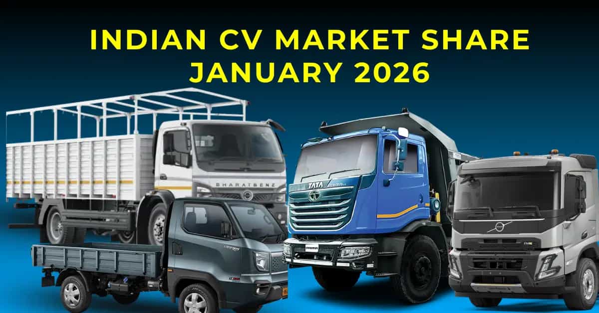 Indian CV Market Share January 2026: Record 1.7 Lakh Units Sold Indian CV Market Share January 2026: Record 1.7 Lakh Units Sold-image