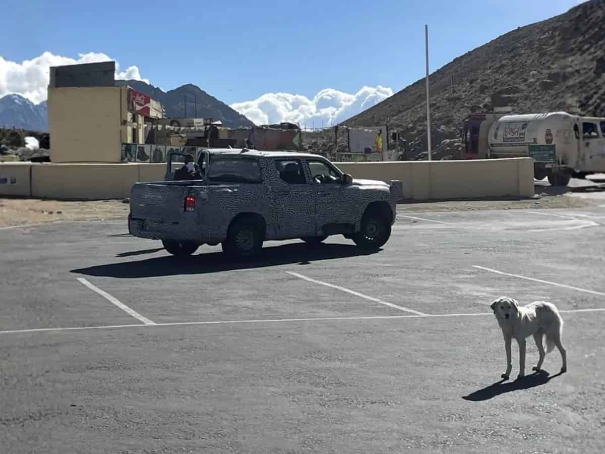Mahindra Scorpio N Pickup Spied Testing in Leh