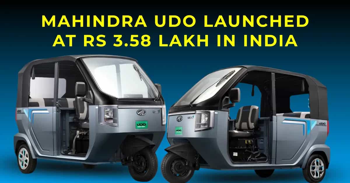Mahindra Udo Launched at Rs 3.58 Lakh in India with a Unique Look Mahindra Udo Launched at Rs 3.58 Lakh in India with a Unique Look-image