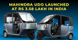Mahindra Udo Launched at Rs 3.58 Lakh in India with a Unique Look