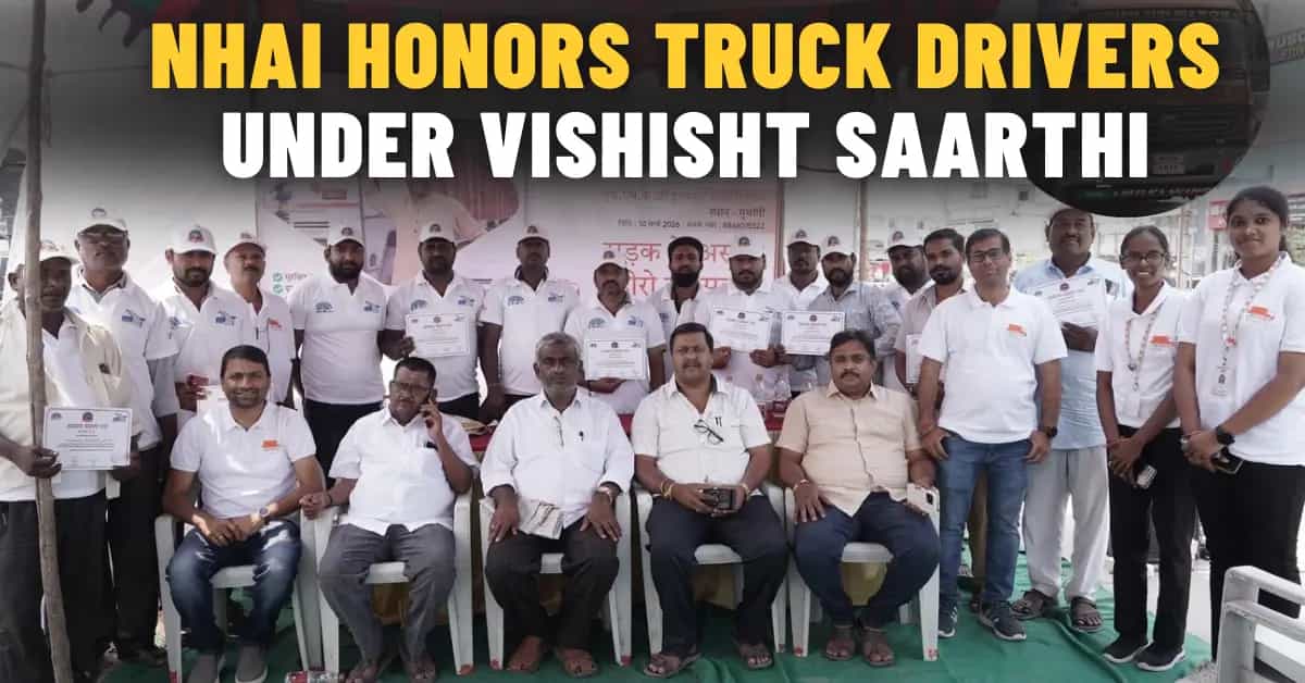 NHAI Honors Truck Drivers Under Vishisht Saarthi Initiative in Hyderabad NHAI Honors Truck Drivers Under Vishisht Saarthi Initiative in Hyderabad-image