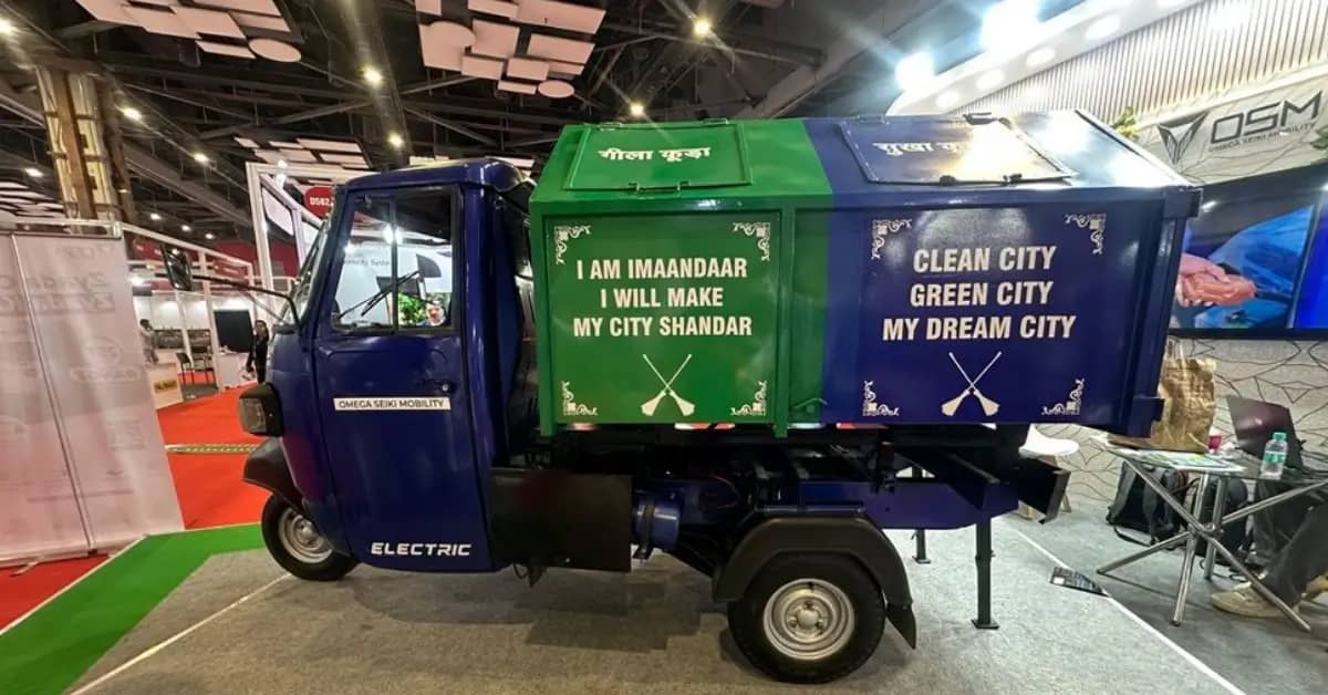 Omega Seiki RAGE Plus Electric Garbage Tipper Launched at Rs 4.5 Lakh