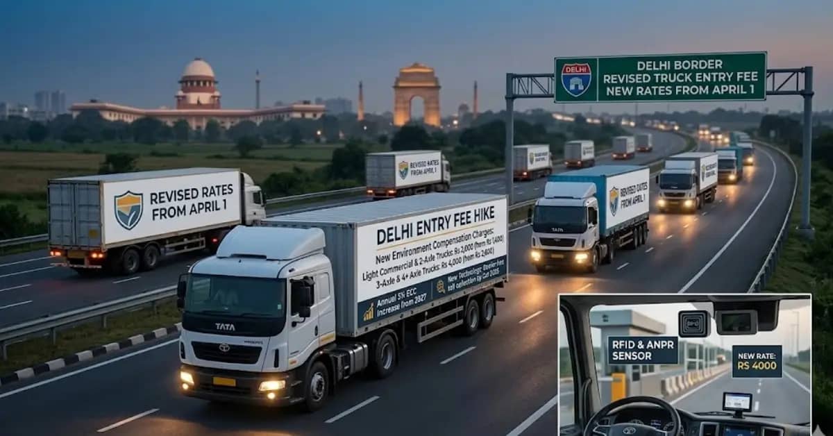 Supreme Court Hikes Truck Entry Fee in Delhi: New Rates from April 1