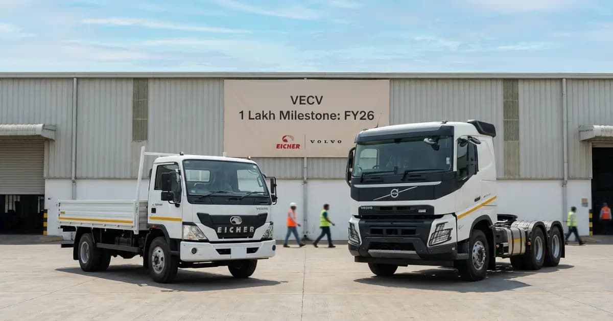 VECV Hits Over 1 Lakh Commercial Vehicle Sales in FY 2025-26 VECV Hits Over 1 Lakh Commercial Vehicle Sales in FY 2025-26